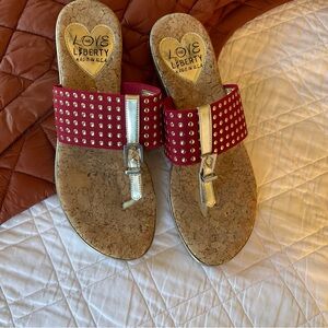 Love & Liberty sandals. Excellent condition.